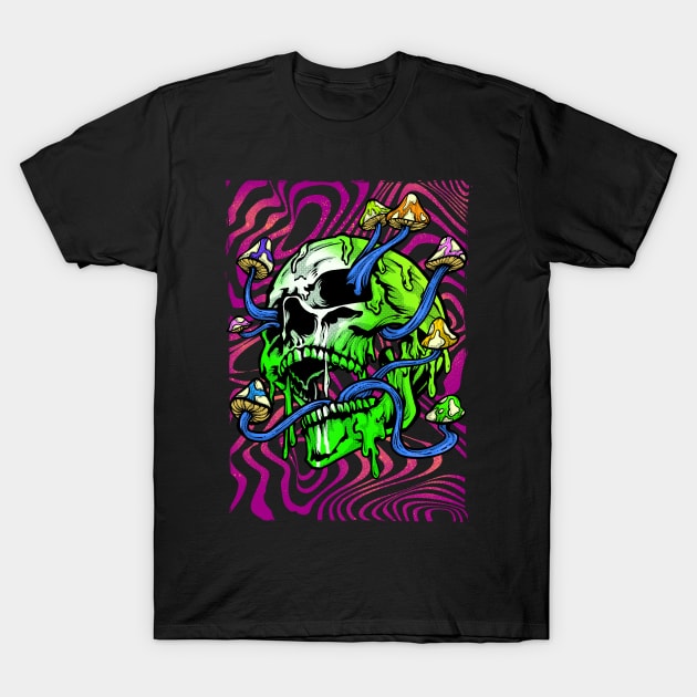 Skull Trippy T-Shirt by XXII Designs